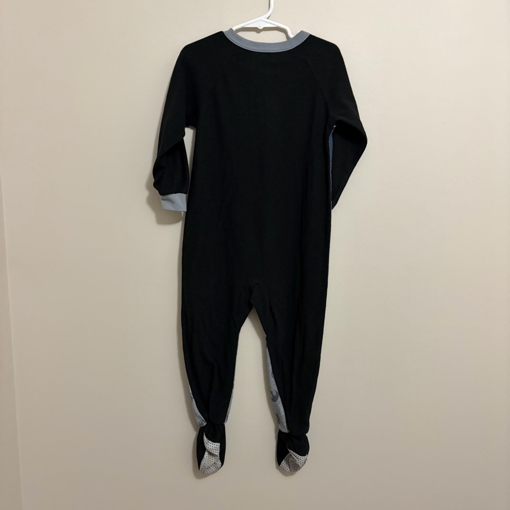 Star Wars Kids One Piece Footie - Black, Gray, and Brown 4T - Picture 4 of 4